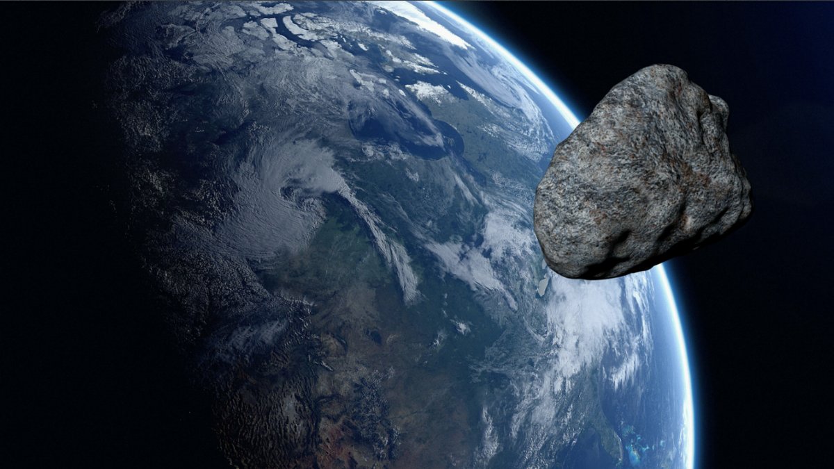 Massiv asteroid på väg mot jorden